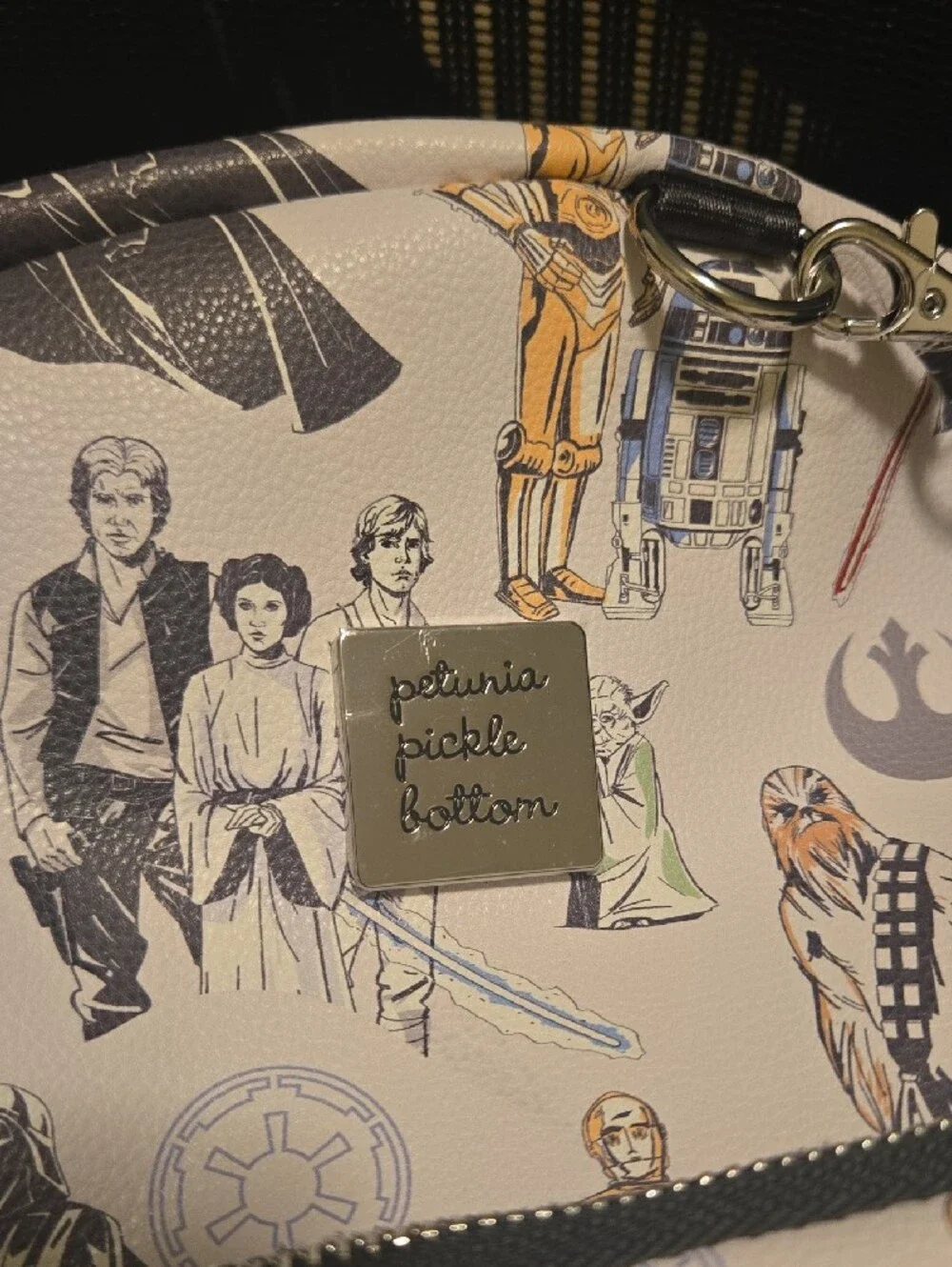 Loungefly Star Wars Character Print Mini Backpack - Cream and Black Accents